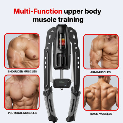 22-440lbs Adjustable Hydraulic Arm Trainer | Foldable w/ Rep Counter