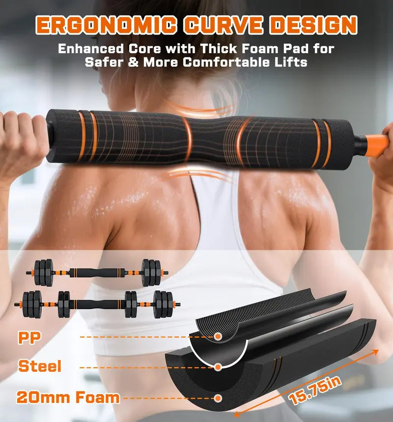 330LBS No Drill Doorway Pull Up Bar 28"-38" Adjustable Non-Slip Bar