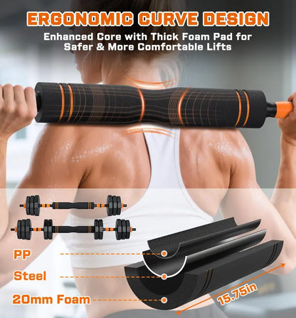 330LBS No Drill Doorway Pull Up Bar 28"-38" Adjustable Non-Slip Bar