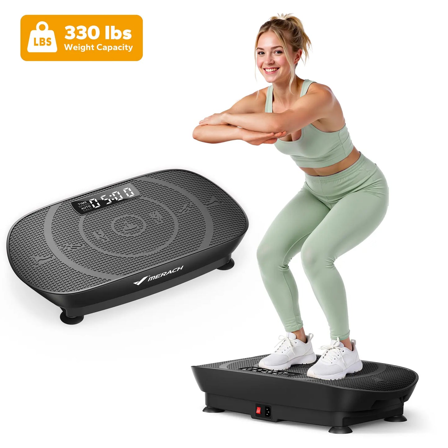 Slim Whole Body Vibration Fitness Plate