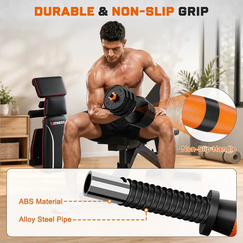330LBS No Drill Doorway Pull Up Bar 28"-38" Adjustable Non-Slip Bar