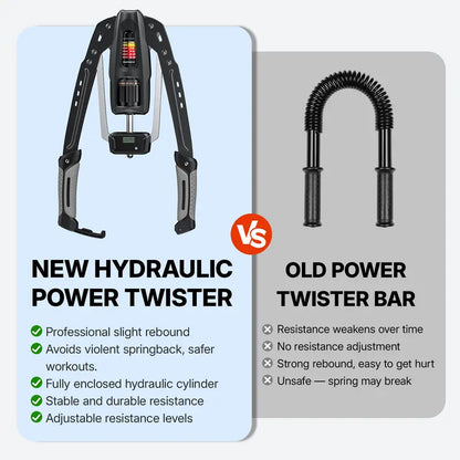 22-440lbs Adjustable Hydraulic Arm Trainer | Foldable w/ Rep Counter
